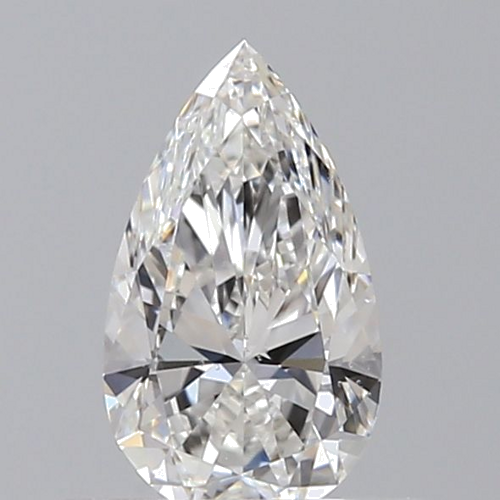 0.4 carat F-SI1 Natūralus Pear Deimantas (1)
