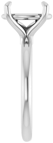 Sužadėtuvių Žiedas 585 Baltojo Aukso Oval 11mm x 9mm (4)