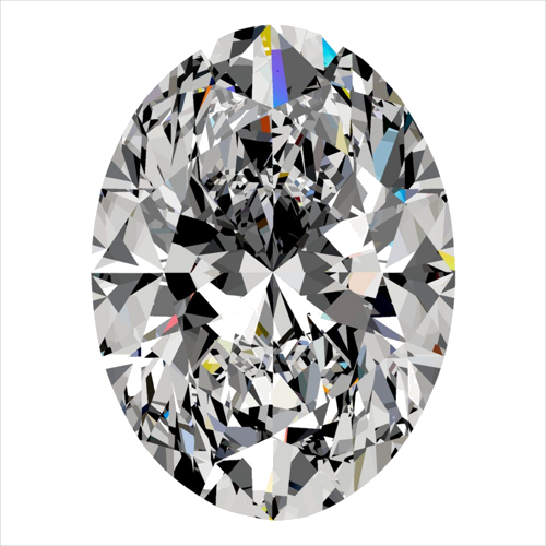 0.6 carat F-VS2 Natūralus Oval Deimantas (1)