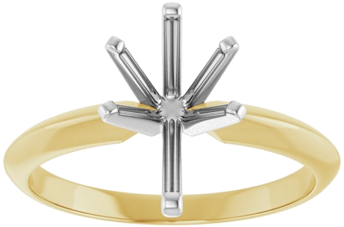 Sužadėtuvių Žiedas „Lightweight Solitaire“ 585 Baltojo Ir Geltonojo Aukso Pear Shape 10.5mm x 6.5mm (3)