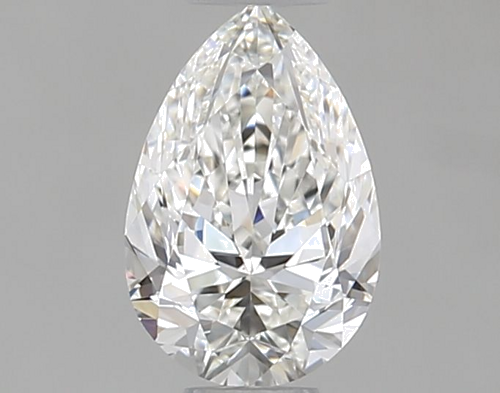 0.5 carat H-VVS2 Natūralus Pear Deimantas (1)