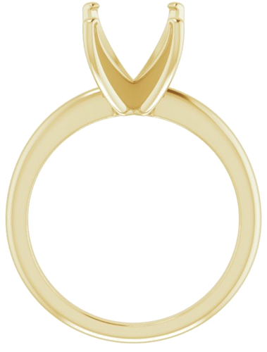 Sužadėtuvių Žiedas „Solitaire“ 585 Geltonojo Aukso Emerald 10mm x 8mm (2)