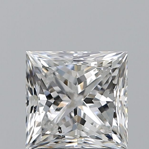 1.7 carat E-SI2 Natūralus Princess Deimantas (1)
