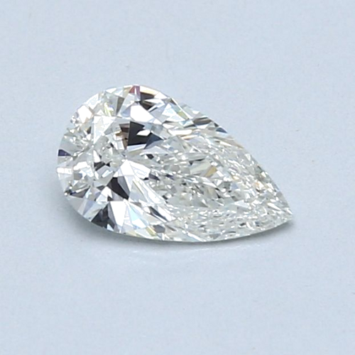 0.5 carat H-VS2 Natūralus Pear Deimantas (1)