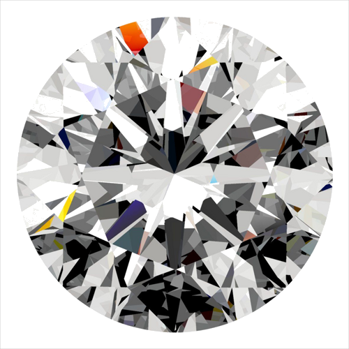 0.32 carat F-VS1 Excellent cut Natūralus Round Deimantas (1)