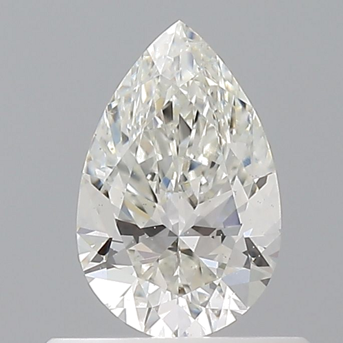 0.5 carat H-SI1 Natūralus Pear Deimantas (1)