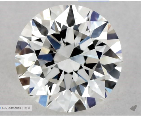 0.52 carat G-VS2 Excellent cut Natūralus Round Deimantas (1)