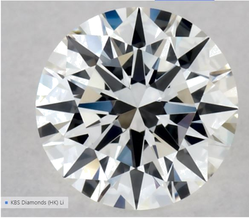 0.31 carat I-VVS1 Excellent cut Natūralus Round Deimantas (1)