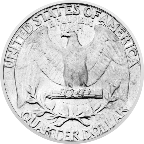 1/4 dolerio Prezidentas G Washington JAV sidabrinė moneta (2)