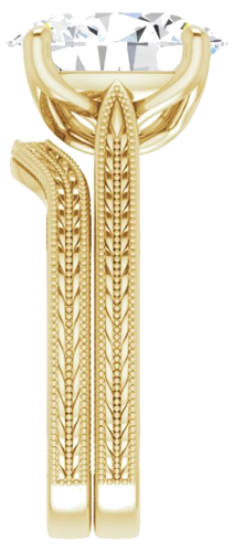 Sužadėtuvių Žiedas „Solitaire“ 14k yellow gold Oval 12mm x 10mm (9)