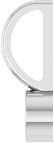 Pakabukas „Bezel-Set Solitaire Charm“ 585 Baltojo Aukso Round 3.5mm (3)