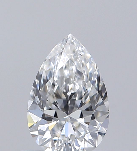 0.53 carat F-VS1 Natūralus Pear Deimantas (1)