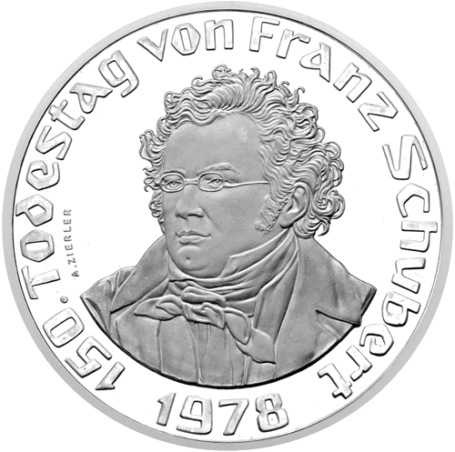 50 Schilling Franz Schubert 1978 Austria silver coin (1)