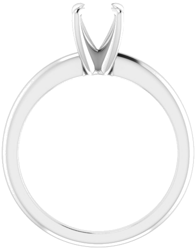 Sužadėtuvių Žiedas „Solitaire“ 585 Baltojo Aukso Round 6mm (2)