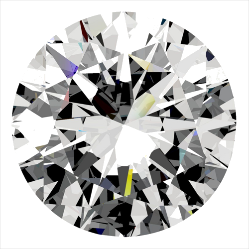 0.5 carat I-VVS2 Very Good cut Natūralus Round Deimantas (1)
