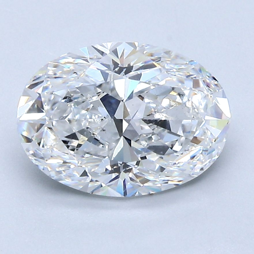 2.7 carat E-SI1 Natūralus Oval Deimantas (1)