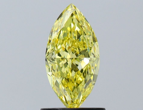 1.19 carat Fancy Intense Yellow-SI2 Natūralus Marquise Deimantas (1)