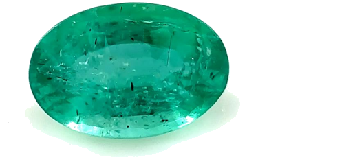 0.42 carat GREEN Oval Smaragdas (1)