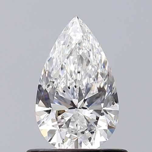 0.7 carat D-SI2 Natūralus Pear Deimantas (1)
