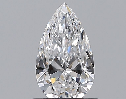 0.61 carat D-VVS2 Natūralus Pear Deimantas (1)