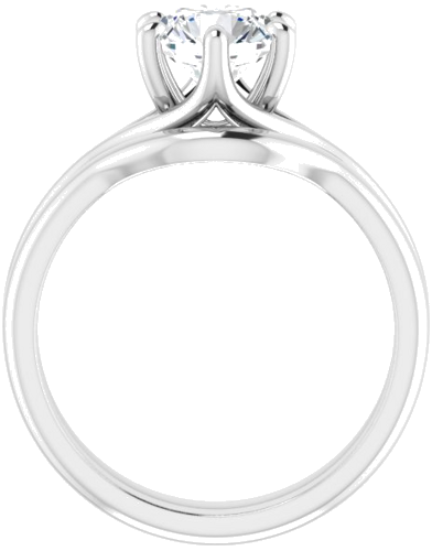 Sužadėtuvių Žiedas „Solitaire“ 950 Platinos Round 7mm (7)