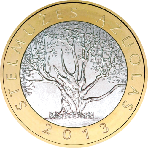 2013 Lietuva Gamtos ir Žmogaus kūriniai 2 litų proginės monetos (2)