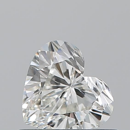 0.52 carat I-VVS2 Natūralus Heart Deimantas (1)