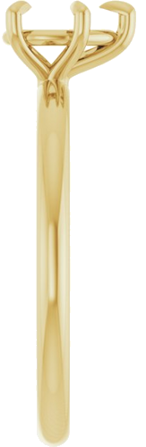 Sužadėtuvių Žiedas „Solitaire“ 585 Geltonojo Aukso Pear Shape 7mm x 5mm (4)