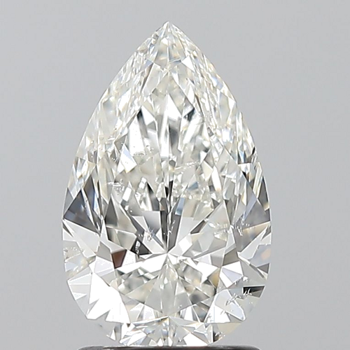 1.51 carat H-SI2 Natūralus Pear Deimantas (1)