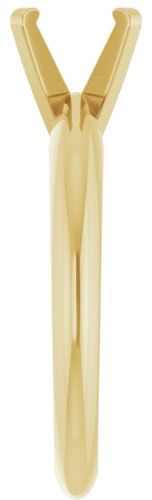 Sužadėtuvių Žiedas „Solitaire“ 585 Geltonojo Aukso Round 6.5mm (4)