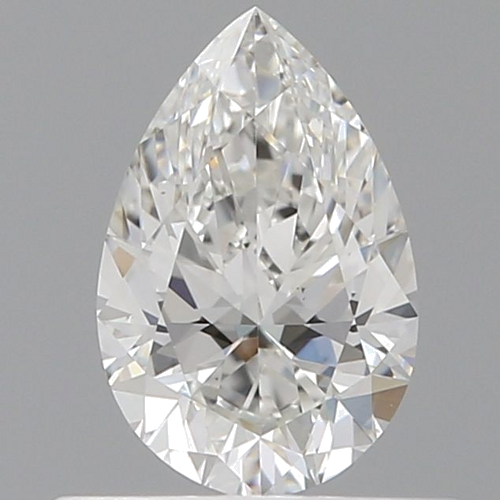 0.5 carat F-VS2 Natūralus Pear Deimantas (1)