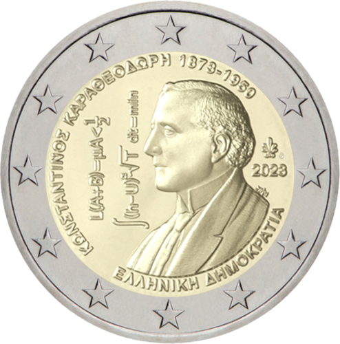 2023 Гърция Constantin Carathéodory Монета от 2 евро (1)