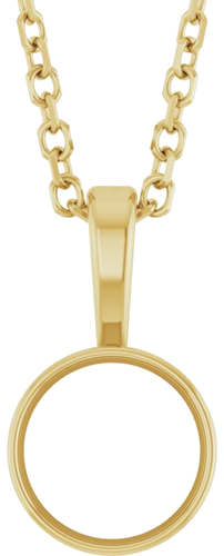Pakabukas „Bezel-Set Solitaire“ 14k yellow gold Round 5.5mm (1)