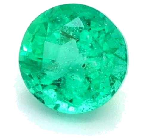 0.27 carat GREEN Round Smaragdas (1)