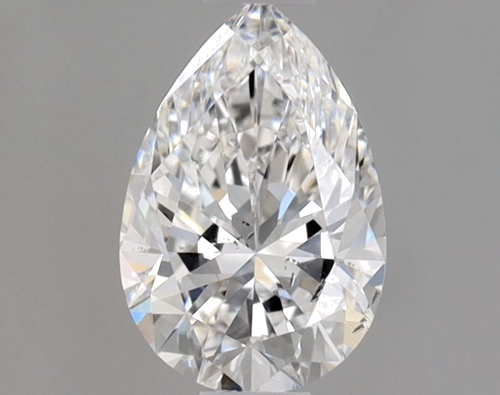 0.55 carat E-SI2 Natūralus Pear Deimantas (1)