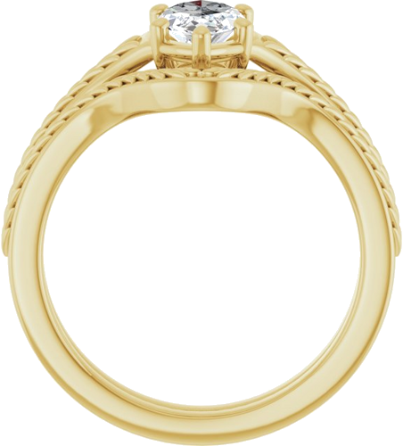 Sužadėtuvių Žiedas „Solitaire“ 14k yellow gold Marquise 9.5mm x 5mm (7)
