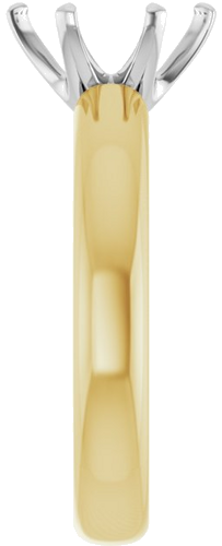 Sužadėtuvių Žiedas „Solstice Solitaire®“ 14k yellow/white gold Oval 9mm x 7mm (4)