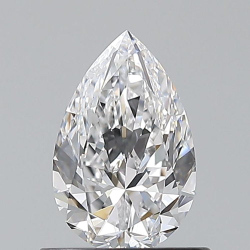 0.7 carat D-VVS2 Natūralus Pear Deimantas (1)