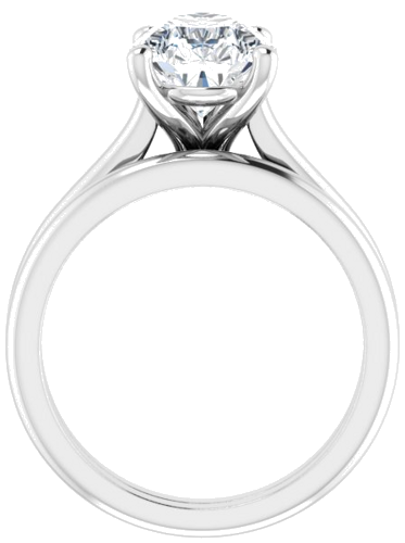 14K White 12x8 mm Pear Solitaire Engagement Ring Mounting (7)