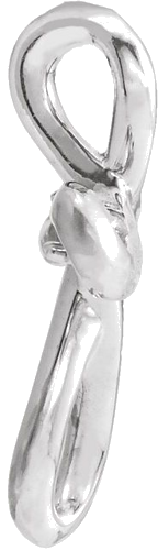 Sterling Silver 1.5 mm Round Cross Pendant Mounting (5)