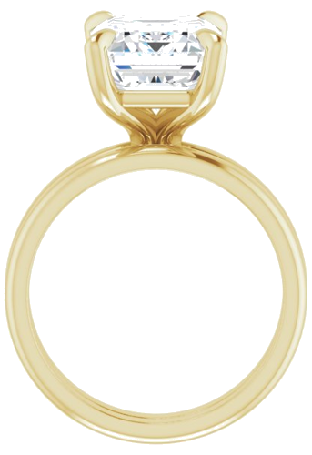 Sužadėtuvių Žiedas „Solitaire“ 18k yellow gold Emerald 11mm x 9mm (7)