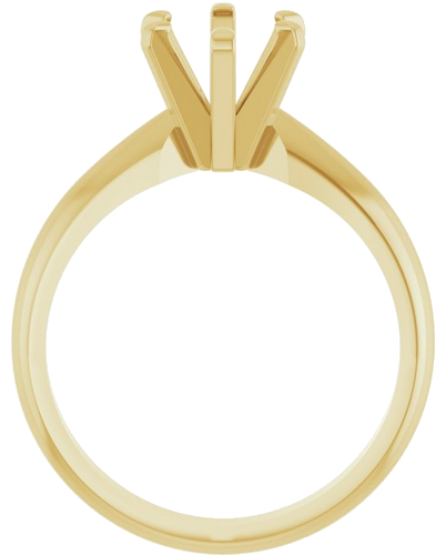 Sužadėtuvių Žiedas „Solitaire“ 14k yellow gold Oval 8mm x 6mm (2)