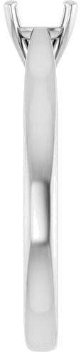 14K White 5 mm Cushion Engagement Ring Mounting (4)