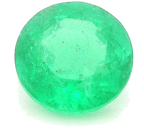 0.42 carat GREEN Round Smaragdas (1)
