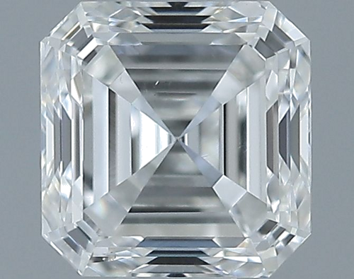 0.5 carat G-VS2 Natūralus Asscher Deimantas (1)