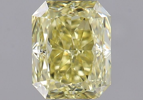 0.52 carat Faint Yellow-VS2 Natūralus Radiant Deimantas (1)