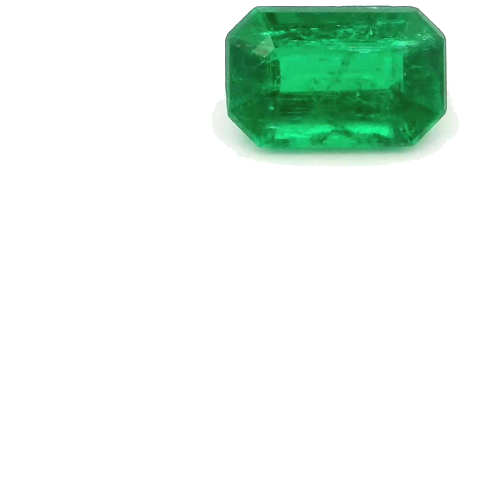 0.5 carat GREEN STEP cut Emerald Smaragdas (1)
