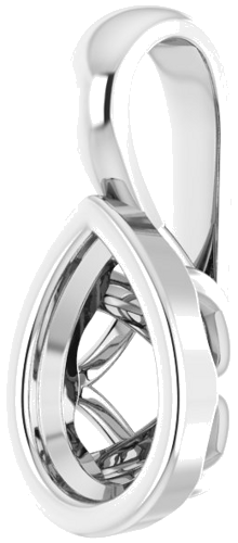 Pakabukas „Solitaire“ 925 Sidabro Pear Shape 6mm x 4mm (2)