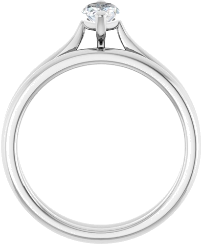 14K White 8x4 mm Marquise Engagement Ring Mounting (7)