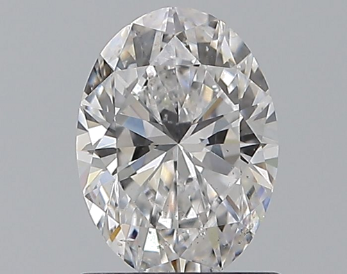 0.9 carat D-SI2 Natūralus Oval Deimantas (1)